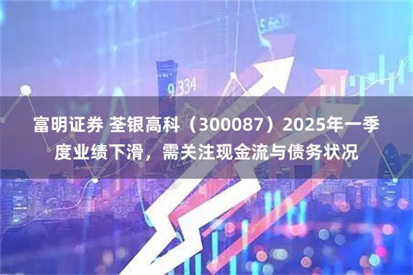 富明证券 荃银高科（300087）2025年一季度业绩下滑，需关注现金流与债务状况