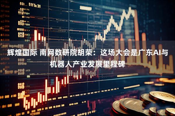 辉煌国际 南网数研院胡荣：这场大会是广东AI与机器人产业发展里程碑