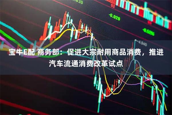 宝牛E配 商务部：促进大宗耐用商品消费，推进汽车流通消费改革试点